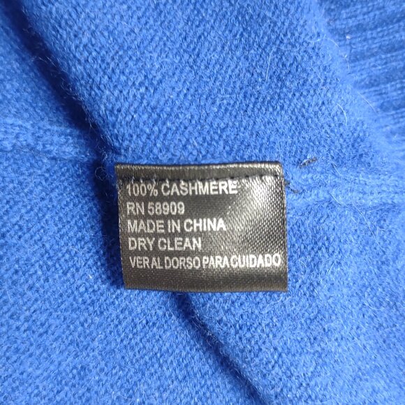 Antonio Melani blue 100% Cashmere Cowl Neck pullover sweater ladies XS - Picture 7 of 7